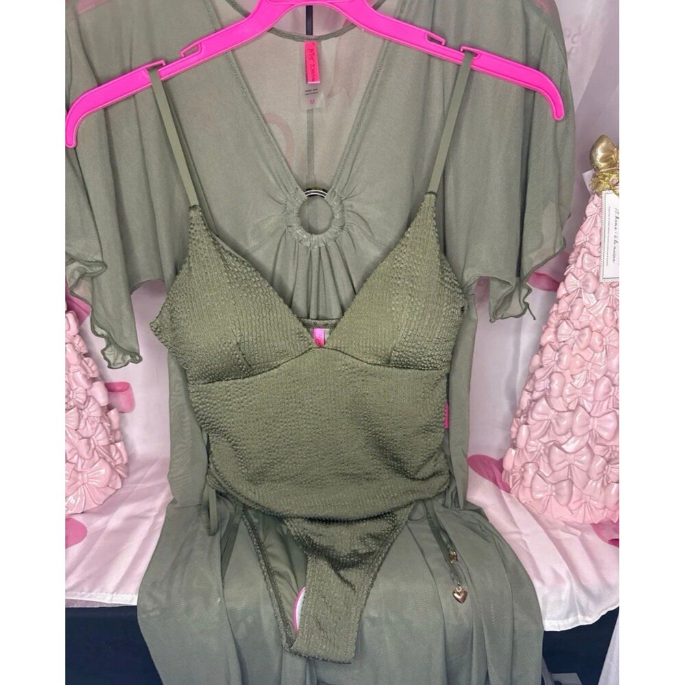 Betsey Johnson Swimsuit and Kimono, large